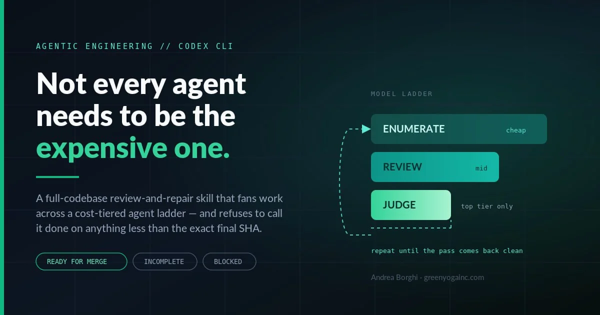Not every agent needs to be the expensive one